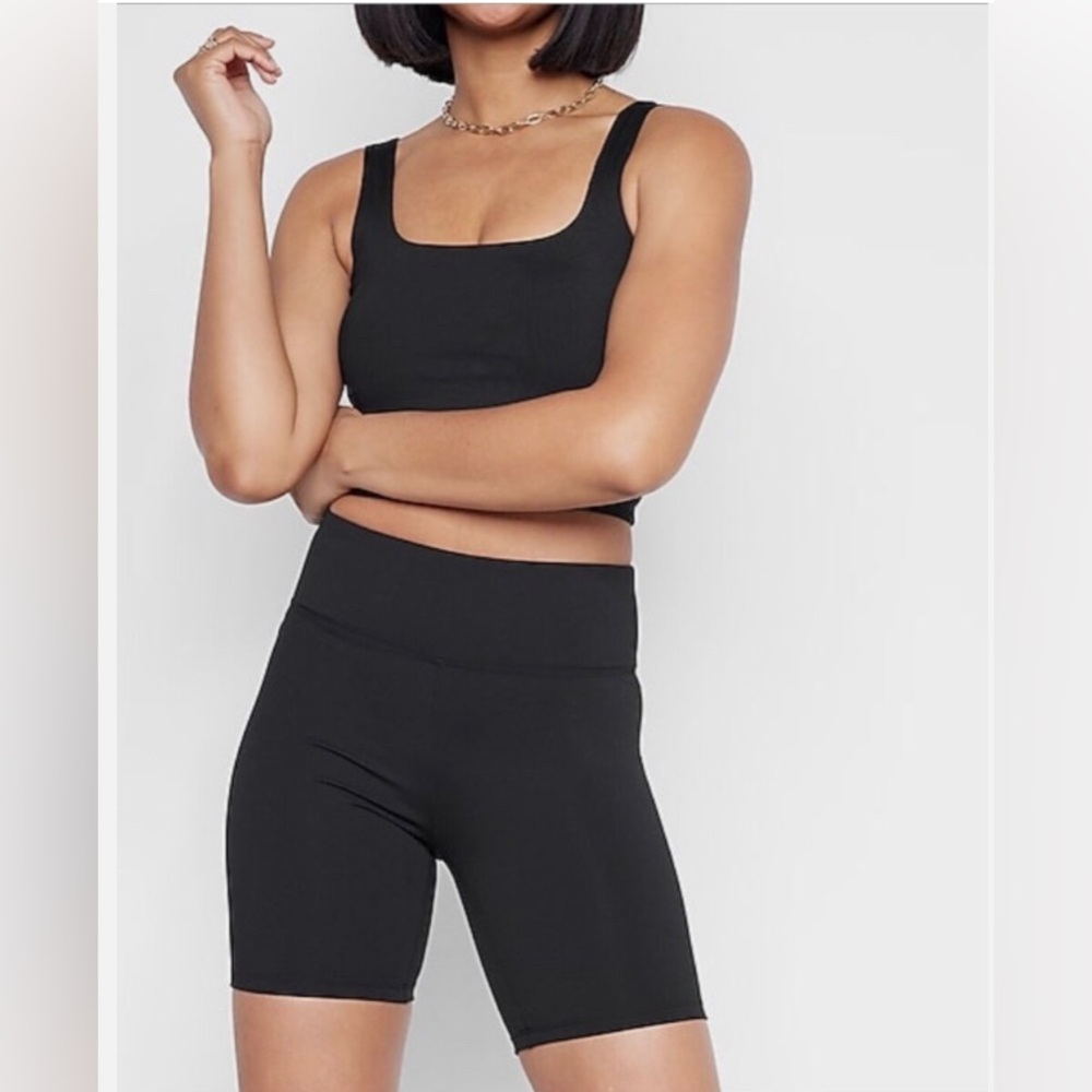 Express Black High-Waisted Shorts